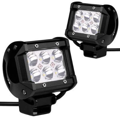 2x Farol De Milha Universal 18w 6 Leds 12/24v Longa Distânci - Geral Menor preço em 2x Farol De Milha Universal 18w 6 Leds 12/24v Longa Distânci - Geral