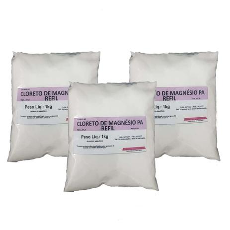 3 Cloreto De Magnésio Pa Refil 1kg Com Laudo E Nota Fiscal - Bella donna é ruim? 3 Cloreto De Magnésio Pa Refil 1kg Com Laudo E Nota Fiscal - Bella donna é boa?