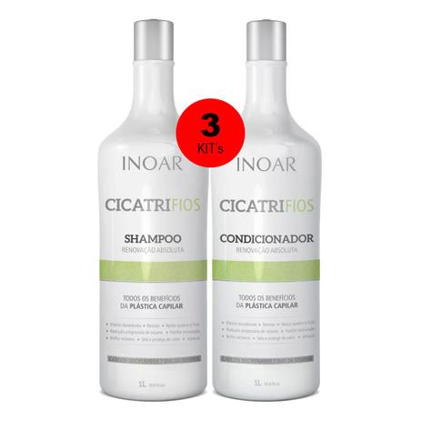 3 Kits Shampoo e Condicionador Cicatrifios 1 Litro - Inoar é boa?