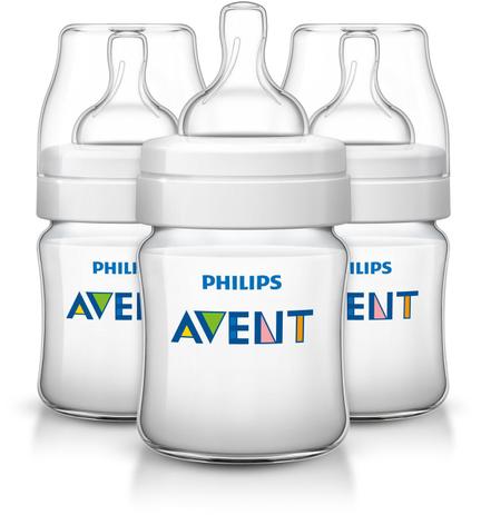 3 Mamadeiras Avent 125ml Anticólica Classic+ Transparente - Philips avent Menor preço em 3 Mamadeiras Avent 125ml Anticólica Classic+ Transparente - Philips avent
