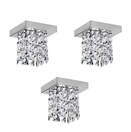 3 Plafon Sobrepor com Cristal Pastilhas Lavabo Sala Alz32 - Acende A Luz Menor preço em 3 Plafon Sobrepor com Cristal Pastilhas Lavabo Sala Alz32 - Acende A Luz