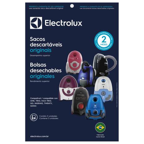 3 Sacos para Aspirador Electrolux One, Trio, Max Trio, Go!, Ingenio, Twenty e Sonic - SBEON é boa?