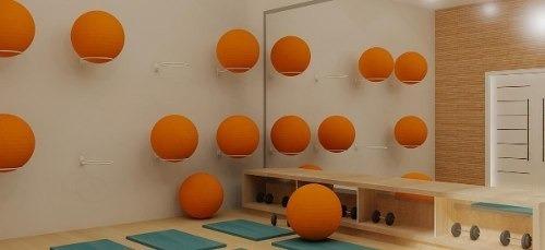 3 Suportes Bola Suiça Pilates De Parede Branco Full - Industria nacional Menor preço em 3 Suportes Bola Suiça Pilates De Parede Branco Full - Industria nacional