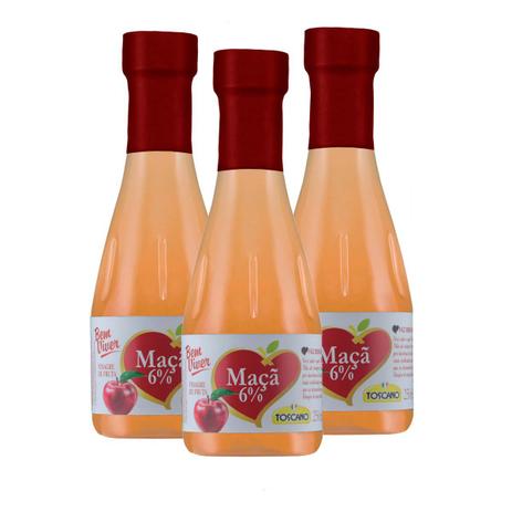 3 Vinagre De Maça Bem Viver 250ml Cada - 6 De Acidez - Toscano é boa?