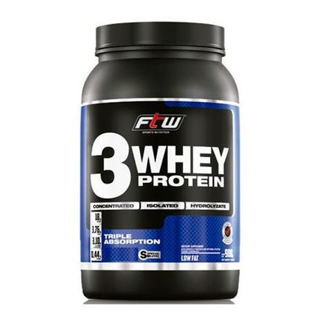 3 Whey Protein - 900g Vanilla Cream - Fitoway Menor preço em 3 Whey Protein - 900g Vanilla Cream - Fitoway