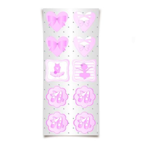 30 Adesivos Especial Ballet Decoração Festas - Cromus Menor preço em 30 Adesivos Especial Ballet Decoração Festas - Cromus