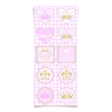 30 Adesivos Especial Reinado Da Princesa Dec. Festas - Cromus Menor preço em 30 Adesivos Especial Reinado Da Princesa Dec. Festas - Cromus