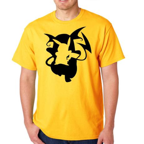 camiseta pokemon feminina