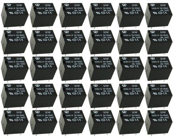 30pcs Rele 12v 20A Q78F Mini 05 Pinos - Alltech Menor preço em 30pcs Rele 12v 20A Q78F Mini 05 Pinos - Alltech