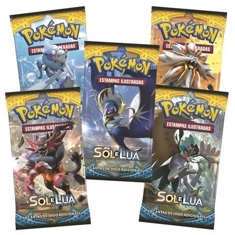 36 Boosters Pokemon Sol e Lua - Combo Menor preço em 36 Boosters Pokemon Sol e Lua - Combo