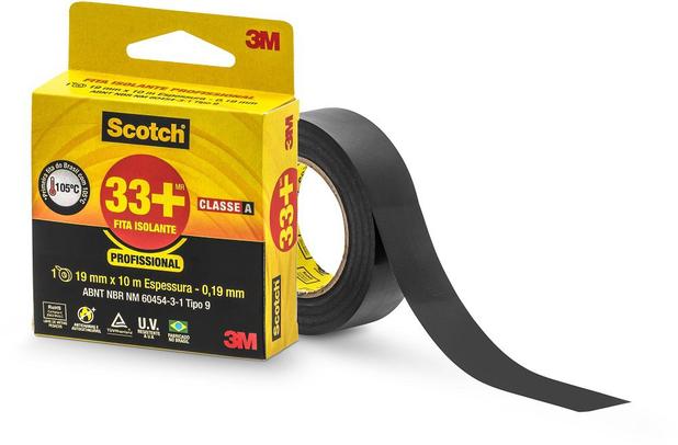 3M Fita Isolante 33+ Scotch 19mm x 10m Menor preço em 3M Fita Isolante 33+ Scotch 19mm x 10m