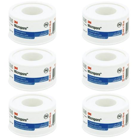 3m Micropore Hospitalar 2,5mmx10m (Kit C/06) Menor preço em 3m Micropore Hospitalar 2,5mmx10m (Kit C/06)