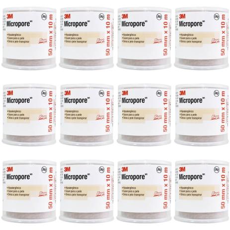 3m Micropore Hospitalar Bege 50mmx10m (Kit C/12) Menor preço em 3m Micropore Hospitalar Bege 50mmx10m (Kit C/12)