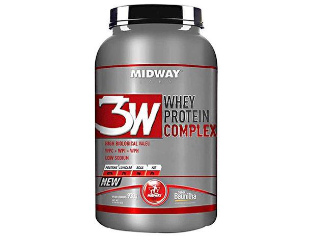 3W Whey Protein Complex Morango - 930g Midway
