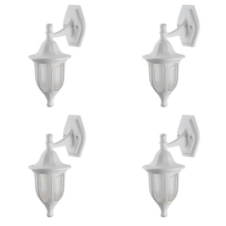 4 Arandela Branca Medieval Externa Resistente Sacada Varanda Alu50 - Acende A Luz Menor preço em 4 Arandela Branca Medieval Externa Resistente Sacada Varanda Alu50 - Acende A Luz