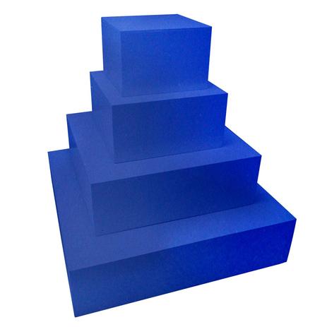 4 Caixa Quadrada P/ Bolo Fake Sem Tampa Mdf 3mm Pintado Azul Marinho - Atacadão do artesanato mdf Menor preço em 4 Caixa Quadrada P/ Bolo Fake Sem Tampa Mdf 3mm Pintado Azul Marinho - Atacadão do artesanato mdf
