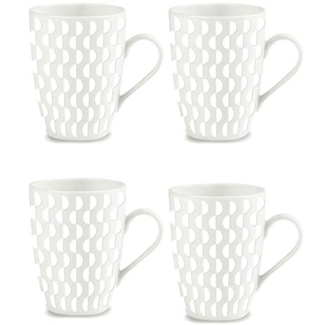 4 Canecas Xícara Cerâmica Corona Smartech Curvas 320ml Yoi Menor preço em 4 Canecas Xícara Cerâmica Corona Smartech Curvas 320ml Yoi