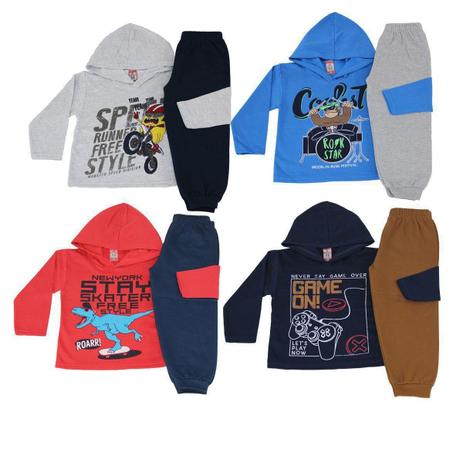 4 Conj Mol cleo capuz cinza azul vermelho grafite 21 masc tam 8 - Colbacho Menor preço em 4 Conj Mol cleo capuz cinza azul vermelho grafite 21 masc tam 8 - Colbacho