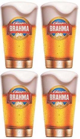 4 Copos Brahma Chopp 350ml - Embalagem Individual Menor preço em 4 Copos Brahma Chopp 350ml - Embalagem Individual