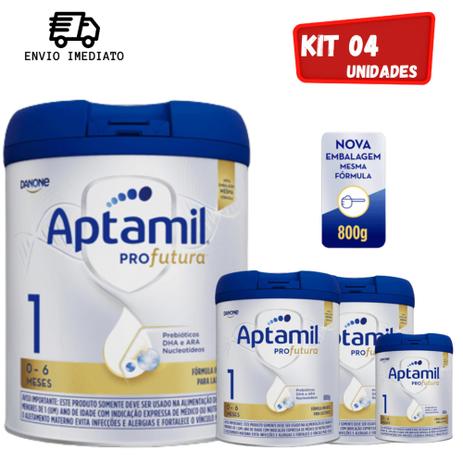 4 Latas Aptamil Profutura 1 Lata 800 gr Leite em pó Fórmula infantil anone - DANONE Menor preço em 4 Latas Aptamil Profutura 1 Lata 800 gr Leite em pó Fórmula infantil anone - DANONE