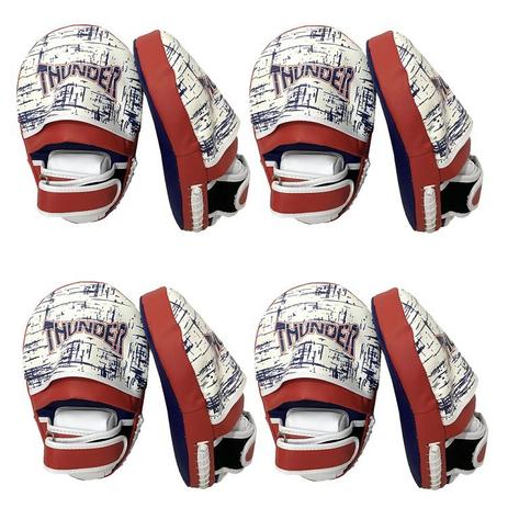 4 pares - Manopla De Foco Longa aparador de soco e chute Mod. Tailandês - Muay Thai / Kickboxing / MMA / Artes Marciais - Thunder Fight - ref 885 Menor preço em 4 pares - Manopla De Foco Longa aparador de soco e chute Mod. Tailandês - Muay Thai / Kickboxing / MMA / Artes Marciais - Thunder Fight - ref 885