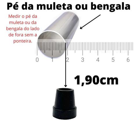 4 Ponteira/ Sapata/ Pé de Muletas E Bengalas (3/4''-1,90cm) - NIVEBOR Menor preço em 4 Ponteira/ Sapata/ Pé de Muletas E Bengalas (3/4''-1,90cm) - NIVEBOR