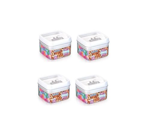 4 Potes Herméticos 400 Ml Acrílico Porta Mantimentos - Injeplastec é boa?