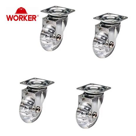 4 Rodizio Giratório De Gel 35mm 32kg Cristal Worker Menor preço em 4 Rodizio Giratório De Gel 35mm 32kg Cristal Worker