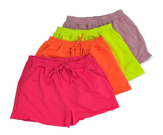 short elastano feminino