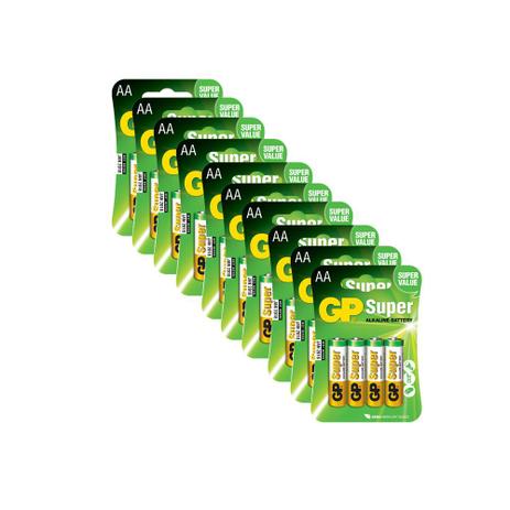 40 pilhas GP Batteries Super Alcalinas AA 1.5V - 15A-C4X10 Menor preço em 40 pilhas GP Batteries Super Alcalinas AA 1.5V - 15A-C4X10