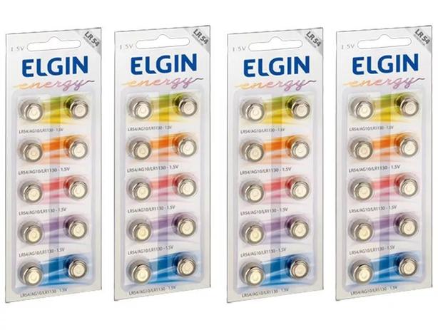 40pcs Bateria Lr54 Ag10 Lr1130 Elgin Pilha Alcalina Original Menor preço em 40pcs Bateria Lr54 Ag10 Lr1130 Elgin Pilha Alcalina Original