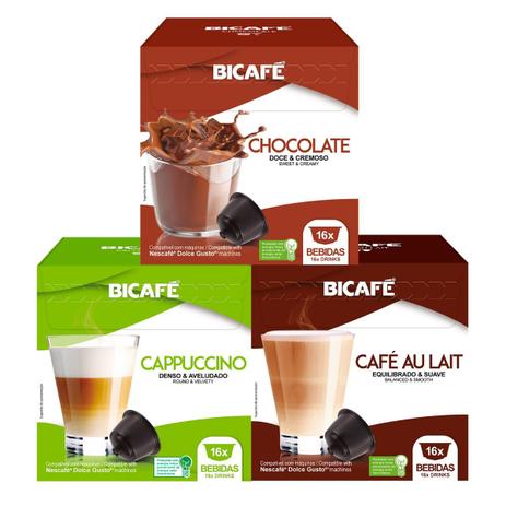 48 Cápsulas Para Dolce Gusto - Degustação Bebida - Cápsula Bicafé Menor preço em 48 Cápsulas Para Dolce Gusto - Degustação Bebida - Cápsula Bicafé