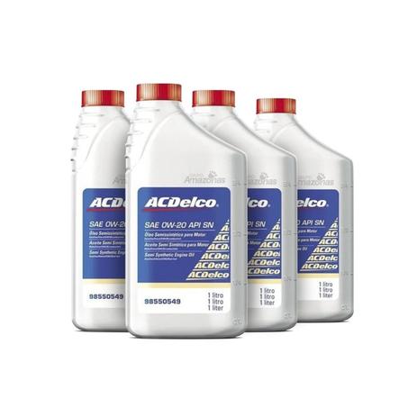 4l Oleo Motor Acdelco Sintetico 0w20 Api Sn Joy s10 prisma cruze cobalt onix spin Kitgm0182 - GNR Menor preço em 4l Oleo Motor Acdelco Sintetico 0w20 Api Sn Joy s10 prisma cruze cobalt onix spin Kitgm0182 - GNR