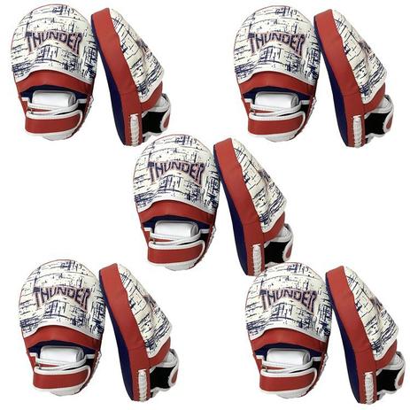 5 pares - Manopla De Foco Longa aparador de soco e chute Mod. Tailandês - Muay Thai / Kickboxing / MMA / Artes Marciais - Thunder Fight - ref 885 Menor preço em 5 pares - Manopla De Foco Longa aparador de soco e chute Mod. Tailandês - Muay Thai / Kickboxing / MMA / Artes Marciais - Thunder Fight - ref 885