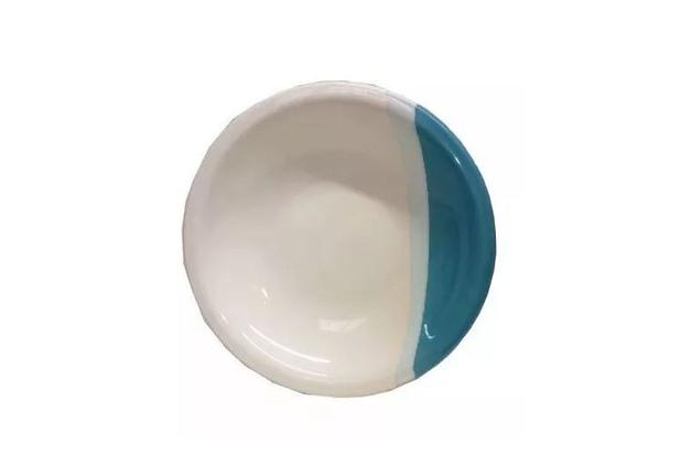 5 Prato De Cerâmica Raso Refeição Linha Atual Azul - Central fogoes Menor preço em 5 Prato De Cerâmica Raso Refeição Linha Atual Azul - Central fogoes