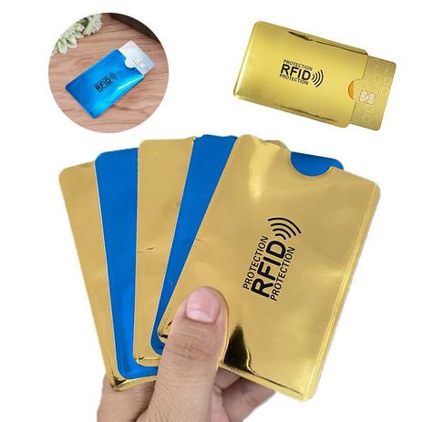 5 x Capa Protetora de Cartão Por Aproximação Anti RFID - GRUPO SHOPMIX Menor preço em 5 x Capa Protetora de Cartão Por Aproximação Anti RFID - GRUPO SHOPMIX