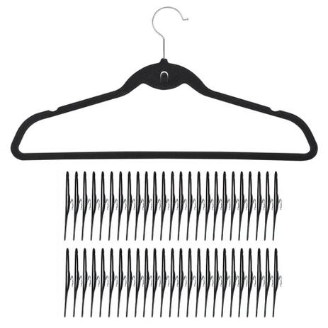 50 Cabides De Veludo Slim Ultra Finos Antideslizante Aveludado Preto - Kelter Menor preço em 50 Cabides De Veludo Slim Ultra Finos Antideslizante Aveludado Preto - Kelter