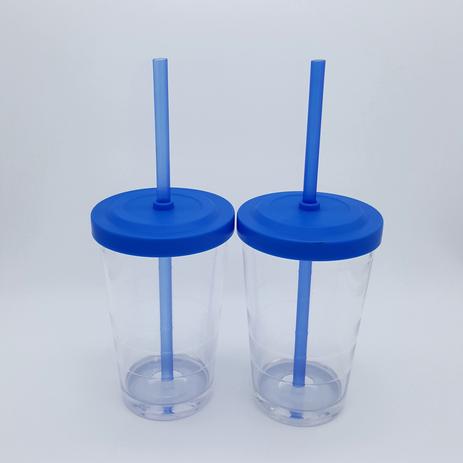 50 Copos com Canudo Reutilizável - Balada Drink Cup Cristal com Tampa Azul Fluor - Fabrica de utilidades Menor preço em 50 Copos com Canudo Reutilizável - Balada Drink Cup Cristal com Tampa Azul Fluor - Fabrica de utilidades