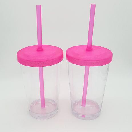 50 Copos com Canudo Reutilizável - Balada Drink Cup Cristal com Tampa Rosa Fluor - Fabrica de utilidades Menor preço em 50 Copos com Canudo Reutilizável - Balada Drink Cup Cristal com Tampa Rosa Fluor - Fabrica de utilidades