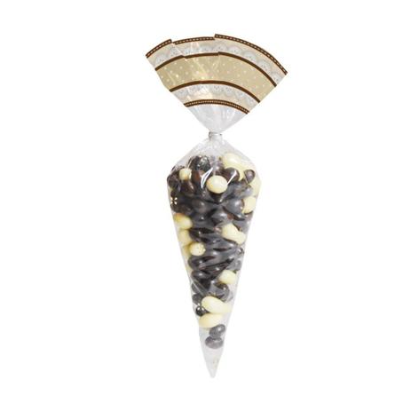 50 Embalagens P/Cone Cute Marrom/Ouro 18X30Cm - Cromus Menor preço em 50 Embalagens P/Cone Cute Marrom/Ouro 18X30Cm - Cromus