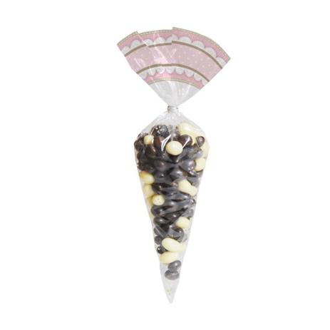 50 Embalagens P/Cone Cute Rosa/Ouro 18X30Cm - Cromus Menor preço em 50 Embalagens P/Cone Cute Rosa/Ouro 18X30Cm - Cromus
