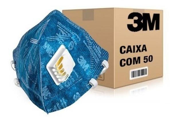 50 Máscaras com Válvula 3M 9822BR para proteção respiratória - CA 41.515 - PFF2 - 3M Do Brasil Menor preço em 50 Máscaras com Válvula 3M 9822BR para proteção respiratória - CA 41.515 - PFF2 - 3M Do Brasil