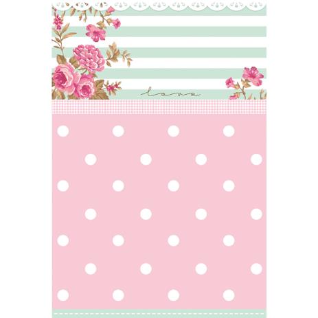 50 Saco Perolado P/Presente 20X29Cm Bolinhas Floral Rosa - Cromus é boa?