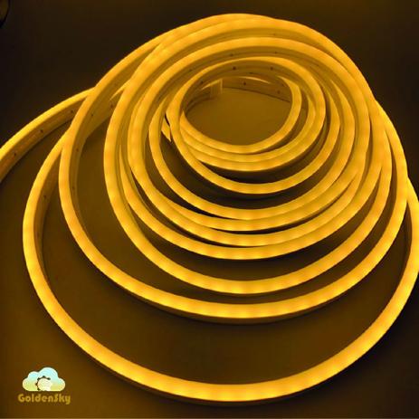 5m Mangueira Fita Led 12v Neon Corte2,5cm Alto Brilho+ Fonte BRANCO QUENTE - GoldenSky Menor preço em 5m Mangueira Fita Led 12v Neon Corte2,5cm Alto Brilho+ Fonte BRANCO QUENTE - GoldenSky