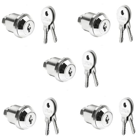 5pcs Miolo De Gaveta Fecho Fechadura Gaveteiro Aço - Soprano Menor preço em 5pcs Miolo De Gaveta Fecho Fechadura Gaveteiro Aço - Soprano