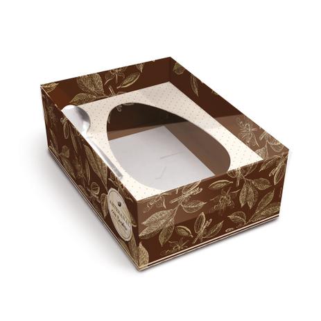6 Caixa Ovo De Colher Pascoa 250G Decorada Cacau Marrom - Cromus é boa?