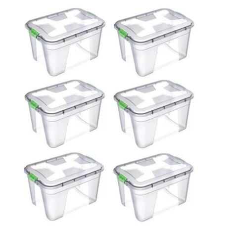 6 caixas organizadoras de 20 litros transparente - uninjet utilidade plastico é boa?