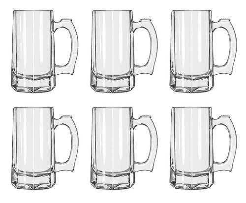 6 Canecas De Chopp Oficial Madero 355ml -stein Libbey Menor preço em 6 Canecas De Chopp Oficial Madero 355ml -stein Libbey