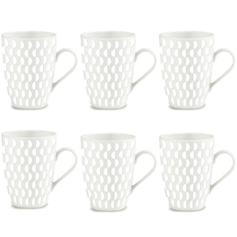6 Canecas Xícara Cerâmica Corona Smartech Curvas 320ml Yoi Menor preço em 6 Canecas Xícara Cerâmica Corona Smartech Curvas 320ml Yoi