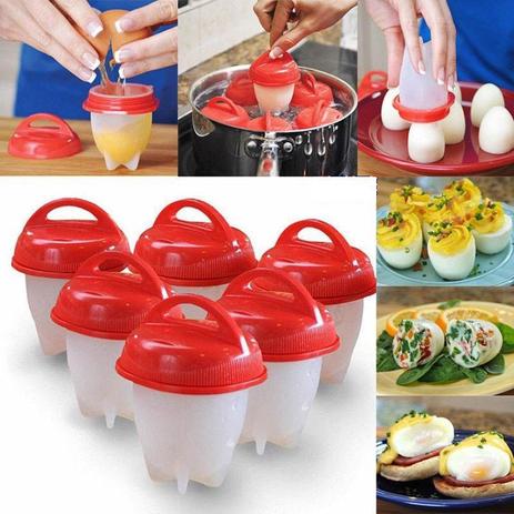 6 Copos Silicone Egglettes Cooking Ovo Fogão Cozinha Fácil Duro Copo Ovos - Braslu Menor preço em 6 Copos Silicone Egglettes Cooking Ovo Fogão Cozinha Fácil Duro Copo Ovos - Braslu